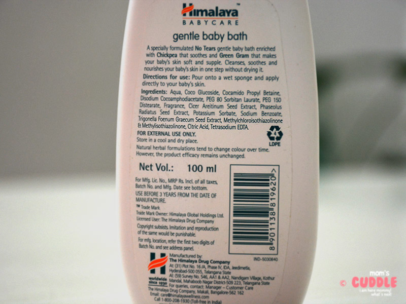 Himalaya Baby Care Gentle Baby Bath - Used And Reviewed