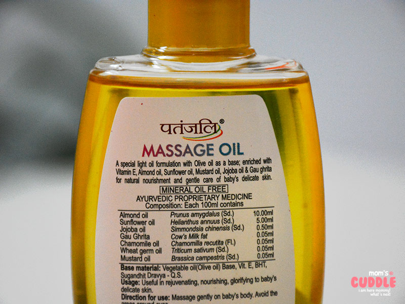 Patanjali Shishu Care Massage Oil - Used and Reviewed