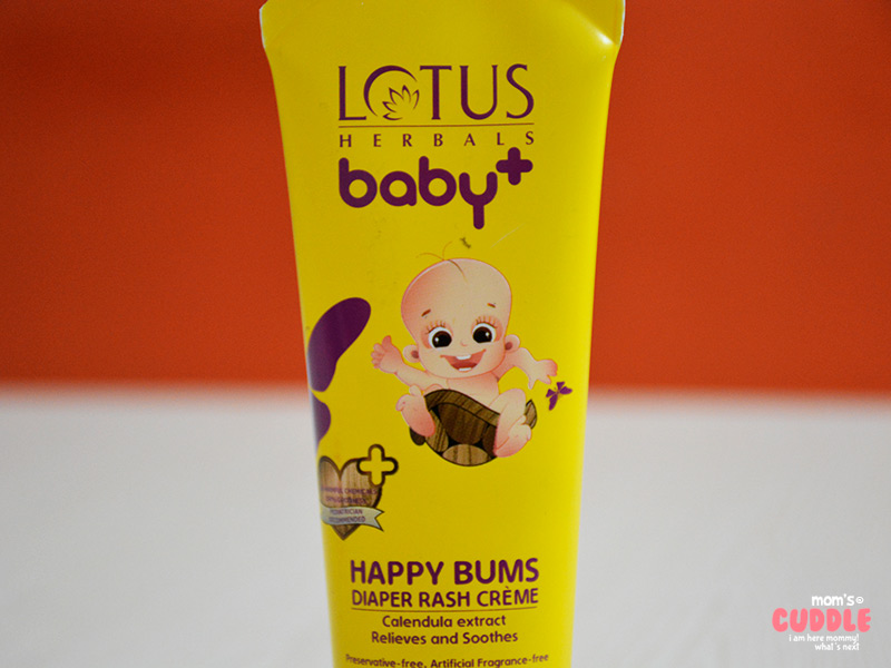 Lotus Herbals Baby+ Happy Bums Diaper Rash Crème - Used And Reviewed