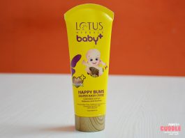 Lotus Herbals Baby+ Happy Bums Diaper Rash Crème - Used And Reviewed